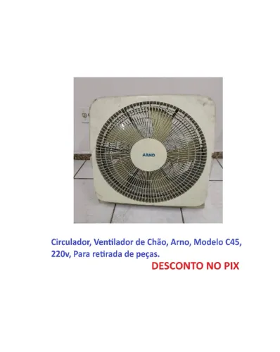 Circulador Ventilador de Chão Arno Modelo C45 220v Para retirada de peças.