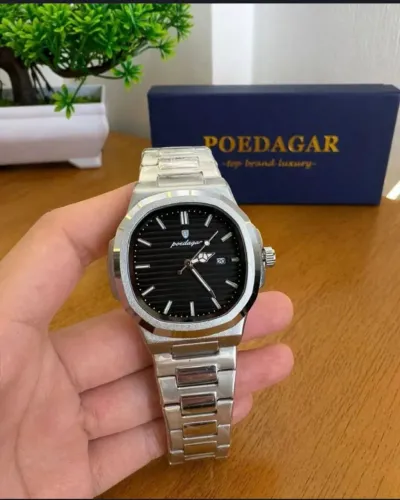 Relógio Masculino Elegante Poedagar Prata