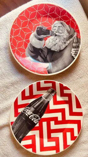 2 Pratos Colecionáveis Coca-Cola by Oxford - Edição Vintage