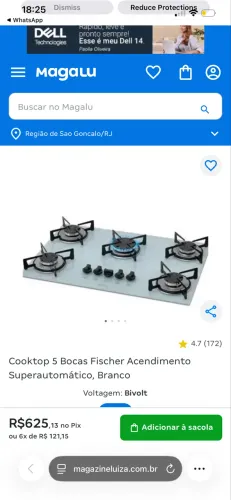 Cooktop 5 Bocas