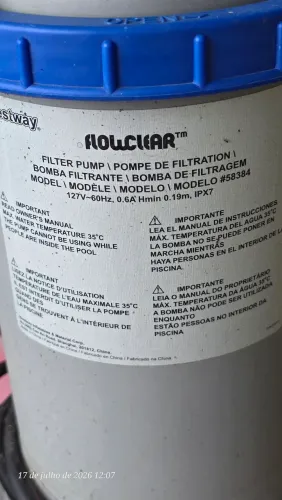 Bomba filtro de piscina 110w