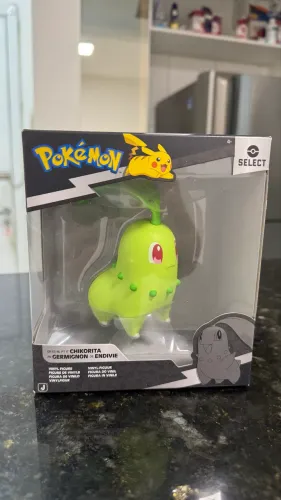 Select figure action Pokémon anime boneco estátua CHIKORITA