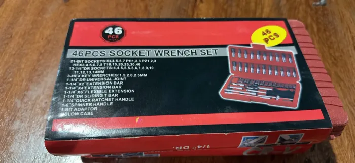 Kit de chaves socket 46 peças