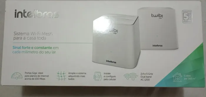 2 Roteador Intelbras Mesh Twibi Giga