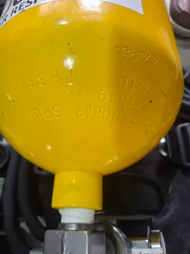 Conjunto de respiração completo com cilindro de aço 7.1 l, 200 bar. Com máscara novo S/P