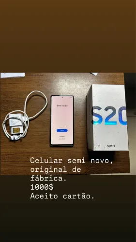 Celular Samsung original, nunca foi feito serviço.