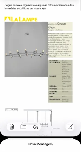 Lustre Crown Giga La Lampe
