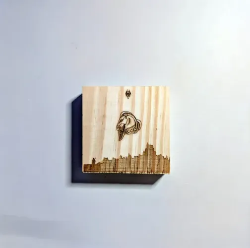 Placa Decorativa Whiterun (Skyrim) - Produção Artesanal