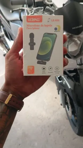 Microfone de lapela para iPhone 