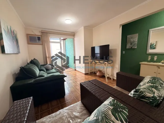 Apartamento com varanda para Locação Anual ao Lado da Faculdade Unaerp na Enseada, Guarujá