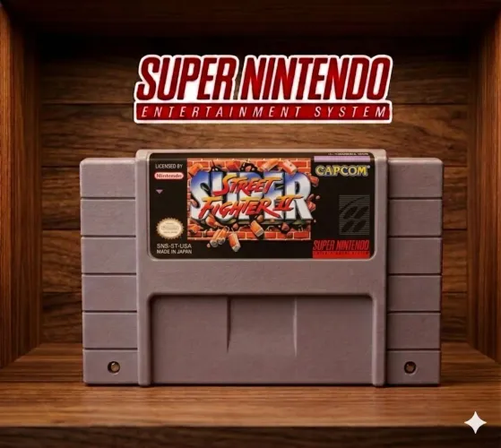 Jogo fita super street fighter 2 super Nintendo snes repro
