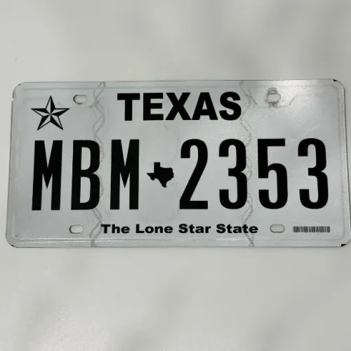 Placa Carro Americana Texas Original USA