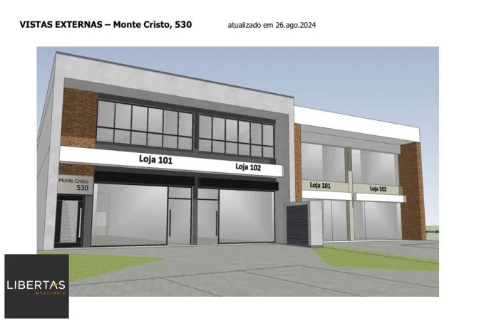 Sala comercial na Vila Nova com 48m² para alugar