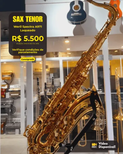 Saxofone Tenor Weril Spectra A971 - Completo