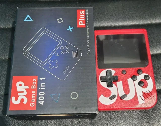 Mini Game Sup Retrô Portátil 400 Jogos Antigos Super Mario Nintendo Atari
