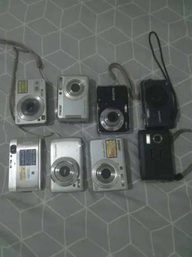 Lotes de 7 câmeras fotográfica Sony, Samsung, mirage