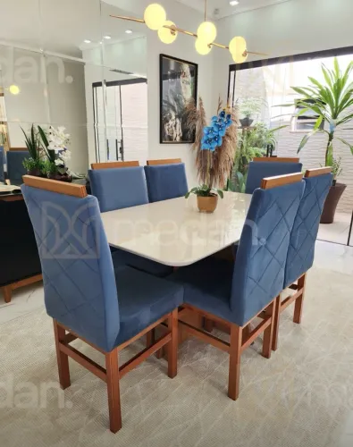 Mesa Jantar 6 cadeiras. Novo