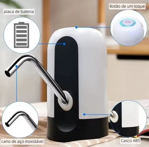 Promoção última unidade. Aproveitem. Bomba Recarregável USB para Galão de Água