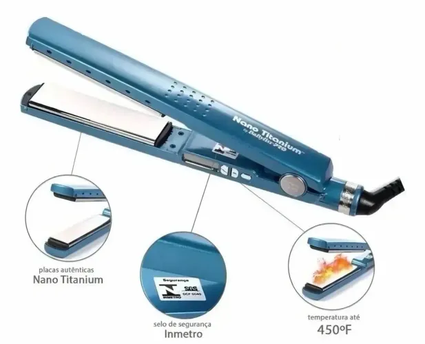 Prancha progressiva Taiff Nano Titanium