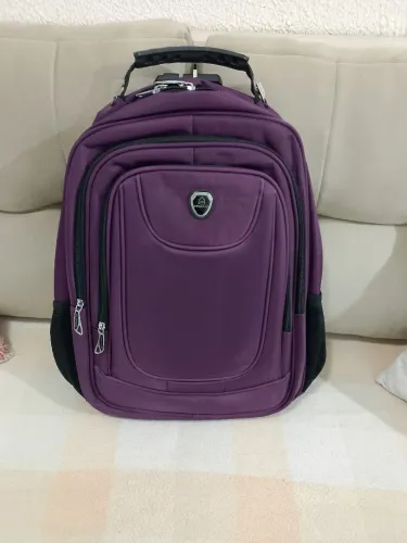 Mochila Executiva Roxa - Semi Nova, Impecável - Pouco Uso