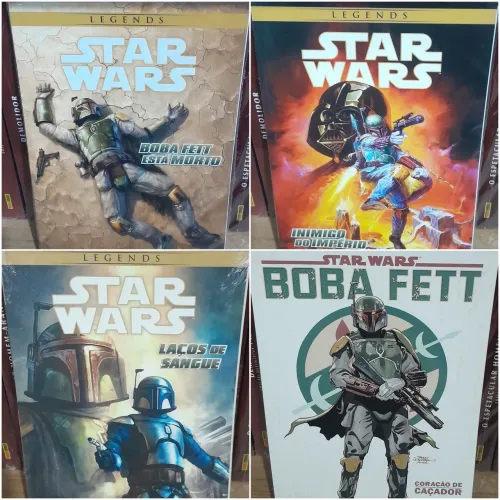 Coleção hq Star Wars Boba Fett 4 volumes Panini