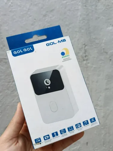 Campainha Wi-Fi com Câmera HD Inteligente Vídeo Porteiro Sem Fio