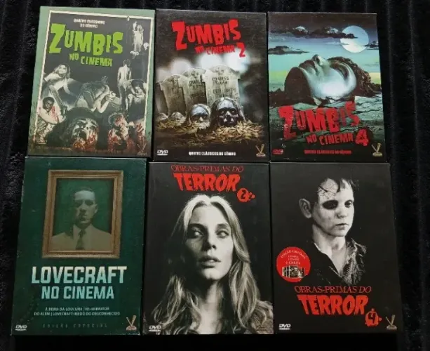 Zumbis no Cinema, Obras-Primas do Terror e Lovecraft no Cinema. 6 DVD Box Versátil