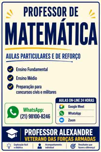 PROFESSOR DE MATEMÁTICA