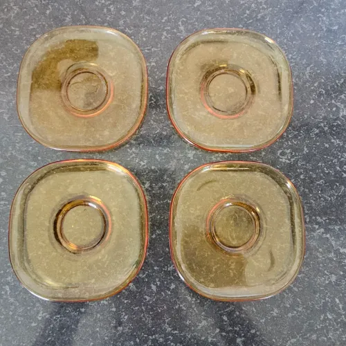Pires Duralex Âmbar Original - Kit com 4 Peças Vintage