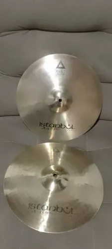 Hi hat Istambul xist agop 14 Brilliant - Prato chimbal Bateria 