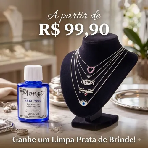 Correntes Prata 925 feminino + Brinde