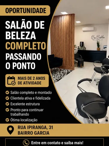 Vendo salão de beleza completo em funcionamento