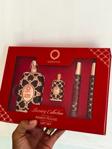 Perfume Árabe Âmber Rouge (Kit Completo)