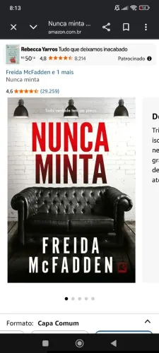 Livro "Nunca minta"