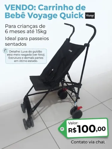 Carrinho de bebê para passeio,usado! Nao aceito proposta
