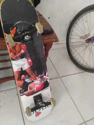 skate completo semi profissional com estampa Muhammad ali