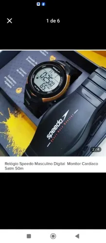 Relógio Digital Speedo com Monitor Cardíaco