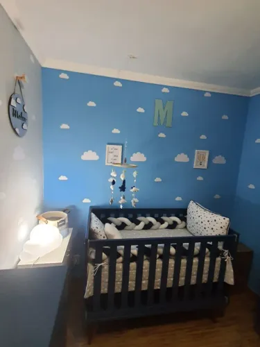 Berço/Mini cama azul