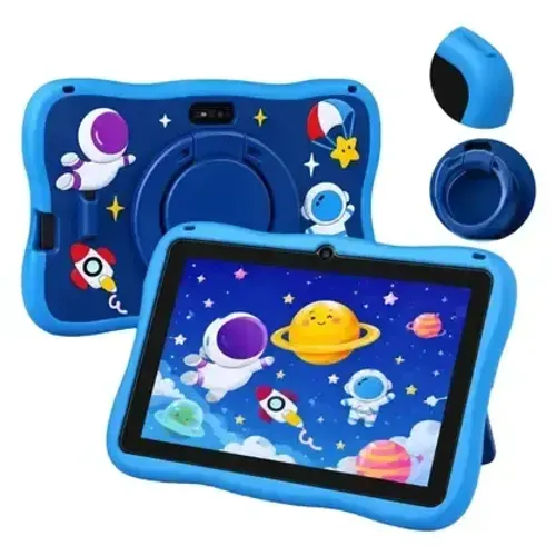Tablet Kids 7 Polegada Com Wifi Bluetooth Android Smart Cor Azul