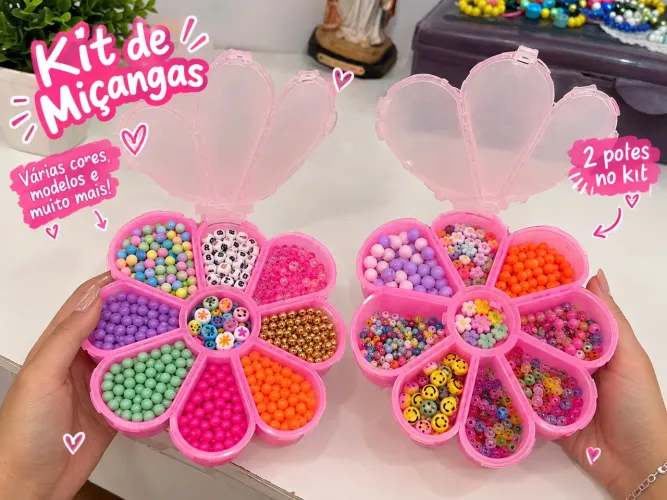 Kit de miçangas para criança