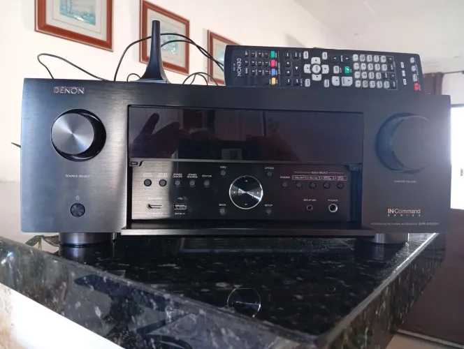 Vend. rec. den. AVR X 4500h est. de novo, c/ prob.caix front.xiando as out. func.perfeit.