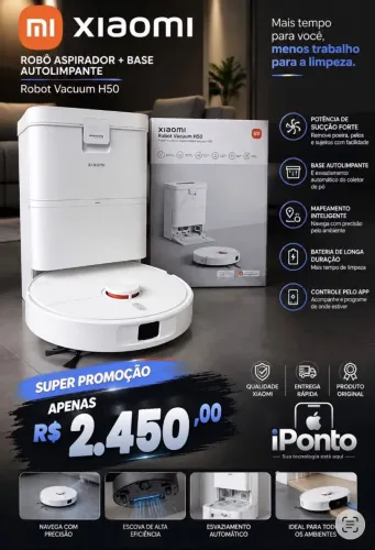 ROBO ASPIRADOR BASE AUTO LIMPANTE XIAOMI