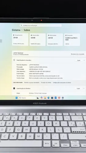 Notebook Asus Vivobook Go 15 Intel Core I3 4gb 128gb Ufs W11