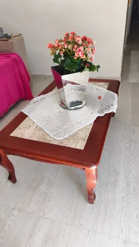 Centro de mesa, mesinha sala com pedra mármore 
