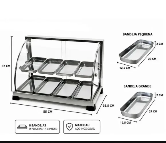 Estufa para salgados