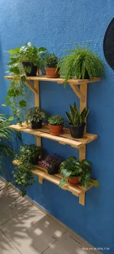 Prateleira para plantas 