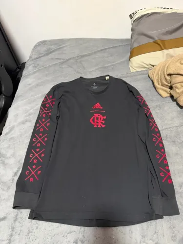 Camisa Manga Longa Flamengo Preta