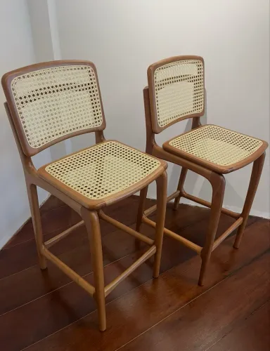 Banquetas altas palhinha