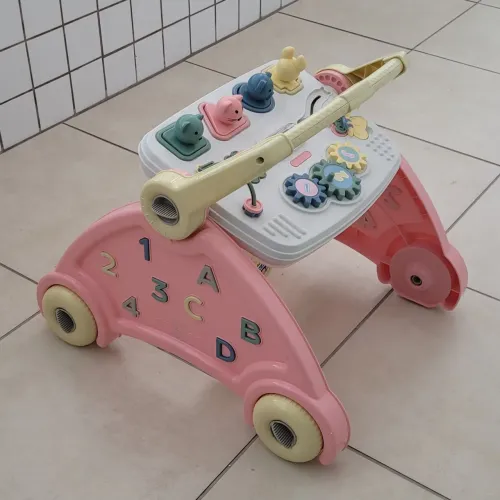 Andador empurrador bebê didático c/ som infantil