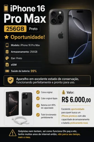 iPhone 16 pro Max 256GB